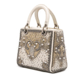 Medium Lambskin Embroidered and Beaded Lady D Lite